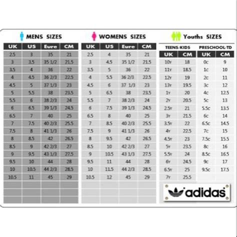 size chart adidas indonesia